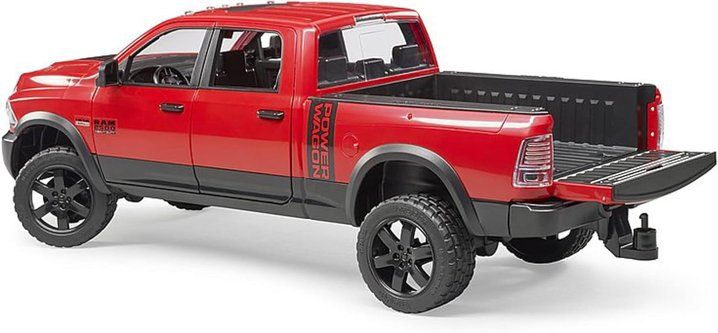 Bruder Toys - Recreational Realistic RAM 2500 Power Pick Up Truck with Openable Doors and Tailgate - Ages 3+