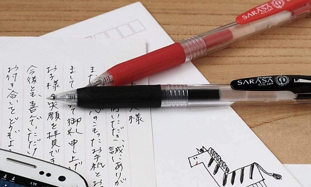 ZEBRA Sarasa Clip Pen 0.7 mm, Black (JJB15-BK)