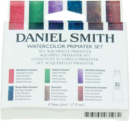 DANIEL SMITH Watercolor Set 5ml Tubes - Primatek Introductory Watercolor Set - 6 Tubes, 285610006, Blue, 0.17 Fl Oz (Pack of 6)