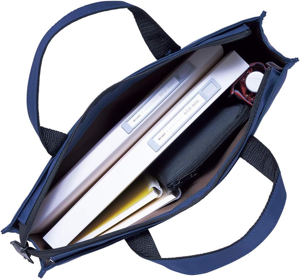 LIHITLAB LAB Slim Pen/Pencil Pouch, Wide, 0.7 ?� 5.5 ?� 8.5 Inches, Black (A7653-24)