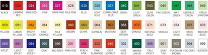 Zig Kuretake FB-6000T/48V Water-Based Pen, Clean Color, FB, 48 Colors