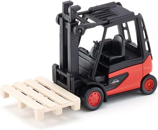 Siku 1311, Forklift, Metal/Plastic, Red/Black, Incl. 1 Pallet, Movable Fork