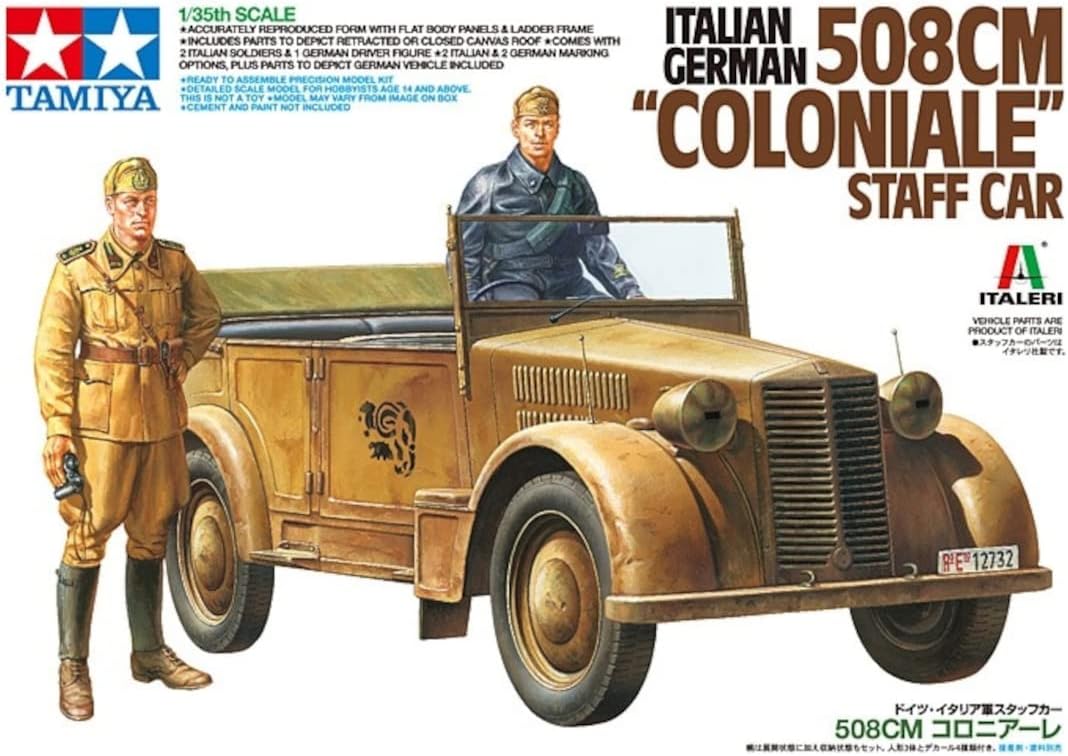 Tamiya 37014 1/35 508CM Coloniale Staff Car Italian/German
