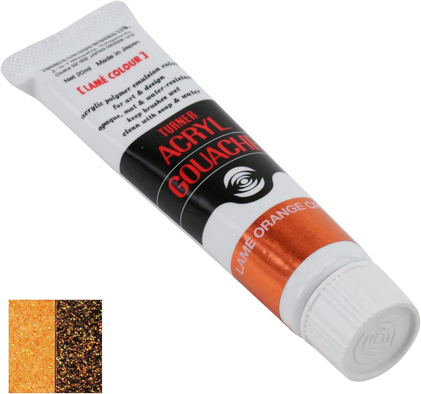 Turner Colour Works Acryl Gouache Artist Acrylic Paint - Single 20 ml Tube - Lam?? Orange Crystal