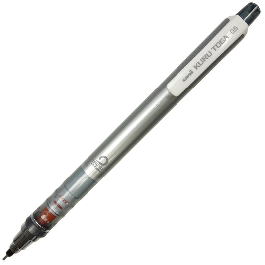 Uni Kurutoga Mechanical Pencil Standard, 0.5mm, Silver (M54501P.26)
