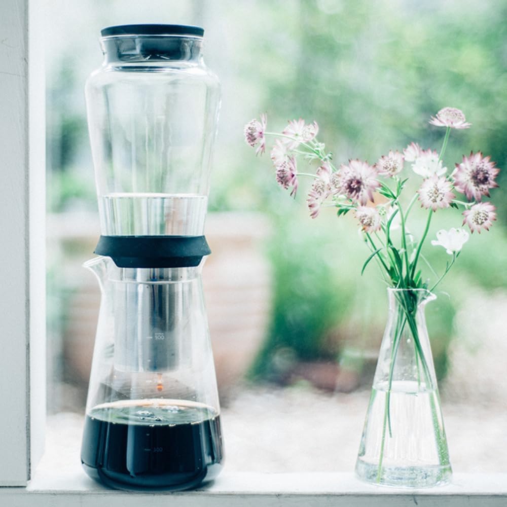HARIO SBS-5B Slow Drip Brewer HARIO SHIZUKU (600ml), Black, One size