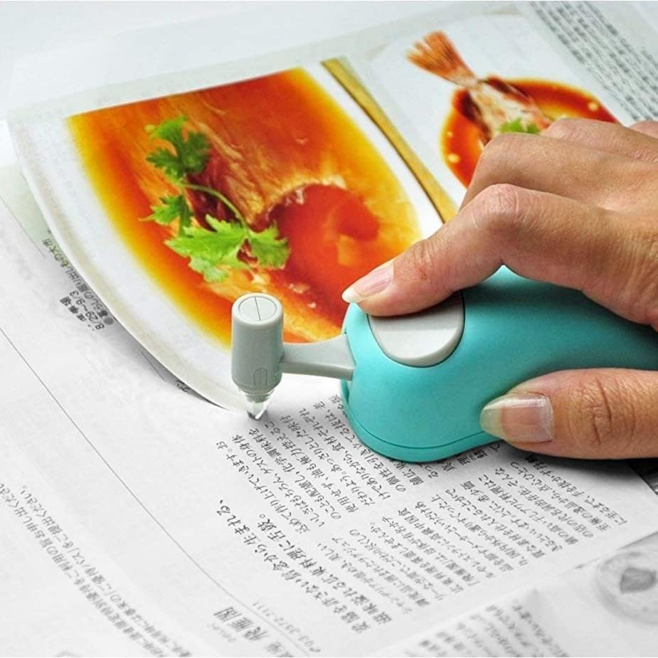 HARAC Handheld Paper Cutter, Japanese Kids Safe Hand Paper Trimmer Tool for Craft, Scrapbook, Office, Classroom, Made in JAPAN, Green