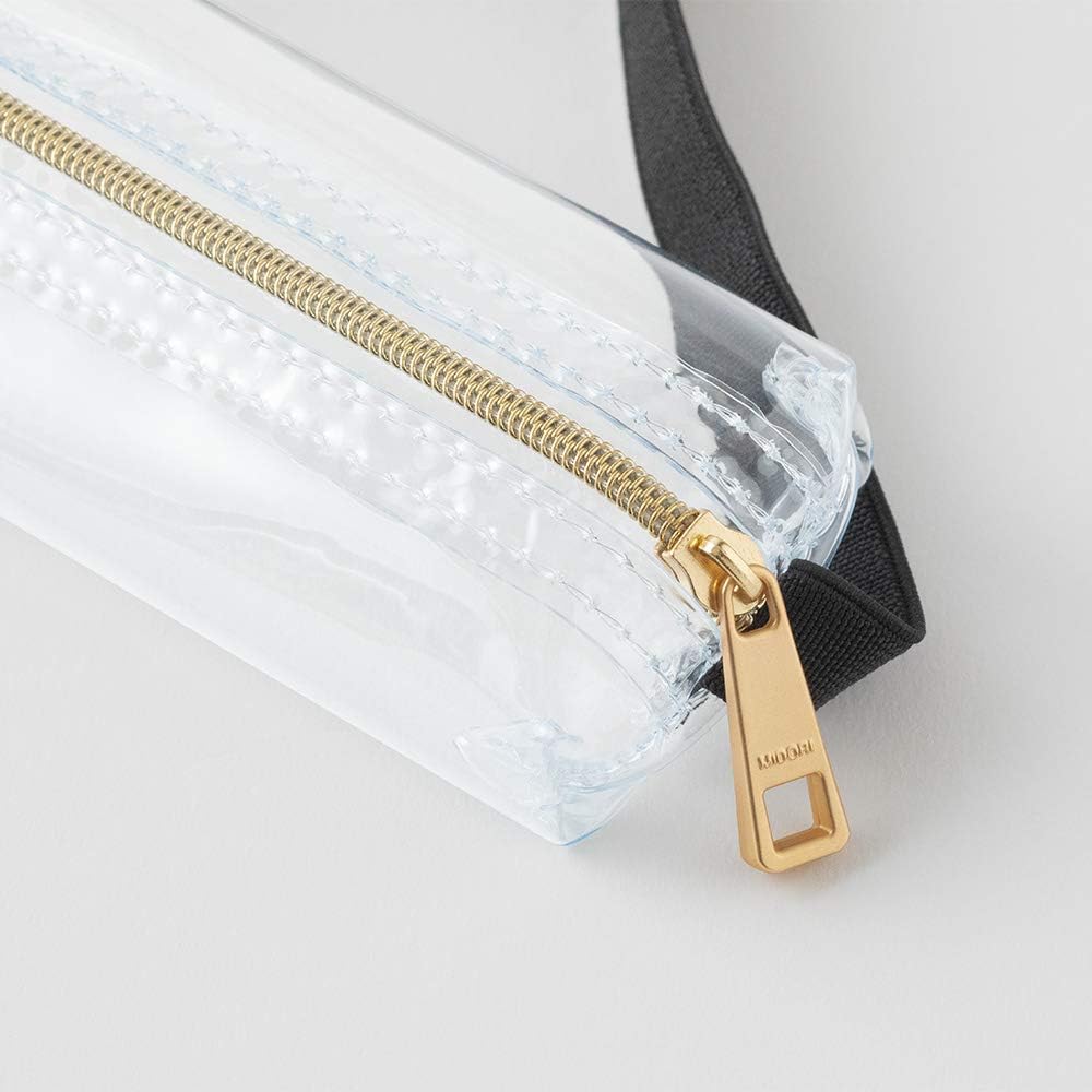 Midori 41469006 Pen Case, Bookband Pen Case, For B6 to A5, Transparent