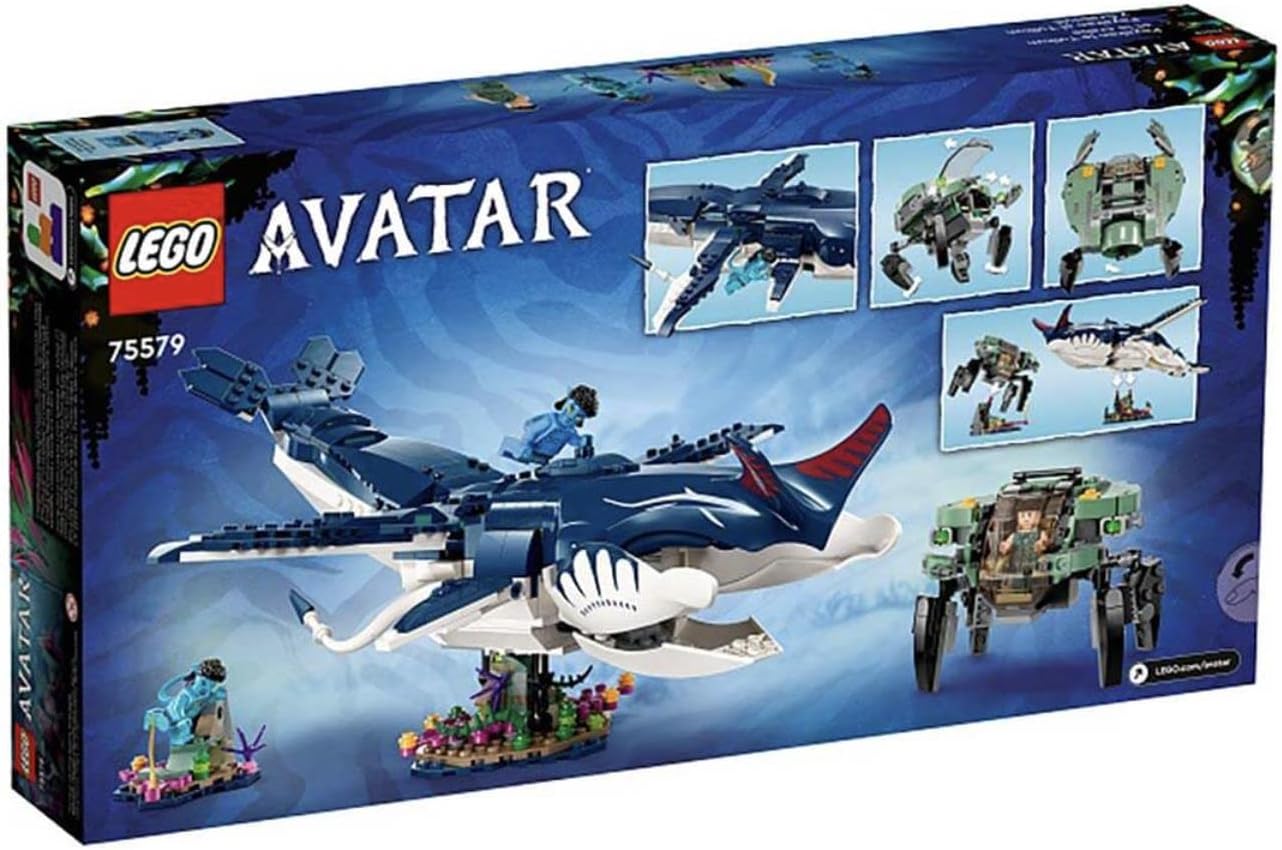 Lego Avatar: The Way of Water Payakan The Tulkun & Crabsuit 75579, Building Toy Set, Movie Underwater Ocean with Whale-Like Sea Animal Creature Figure