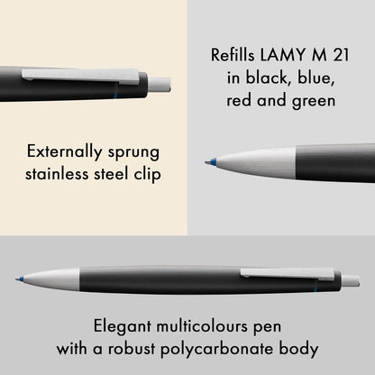 Lamy 2000 4 Color Ballpoint with Brushed Ss Clip (L401)