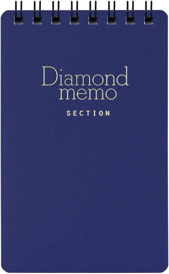DESIGNPHIL Midori 11732006 Diamond Memo, Medium, Grid Ruled, Blue, Set of 10