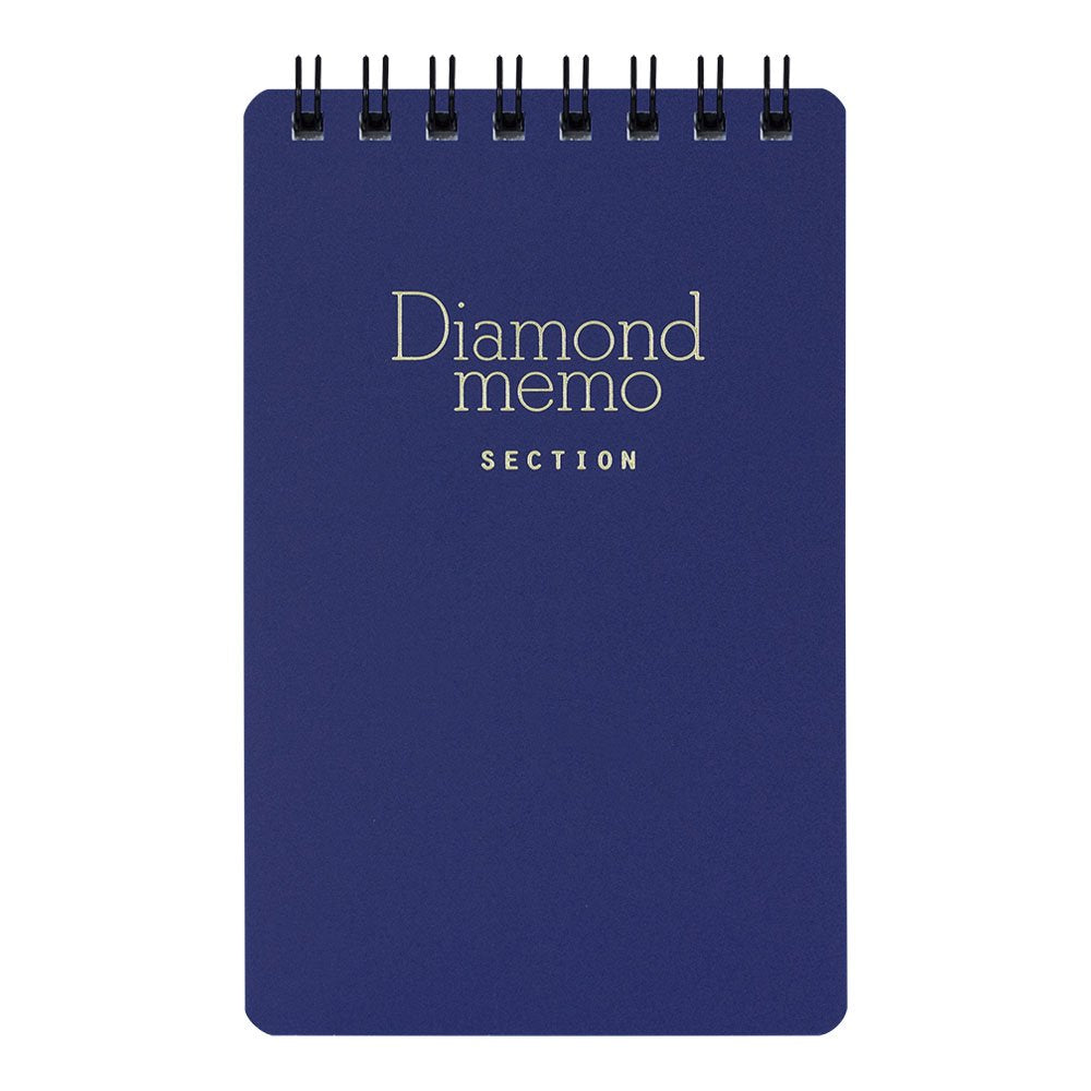 Midori Diamond Memo Pad - Medium 3" x 4.7" - 5 mm Graph - 40 Sheets - Blue
