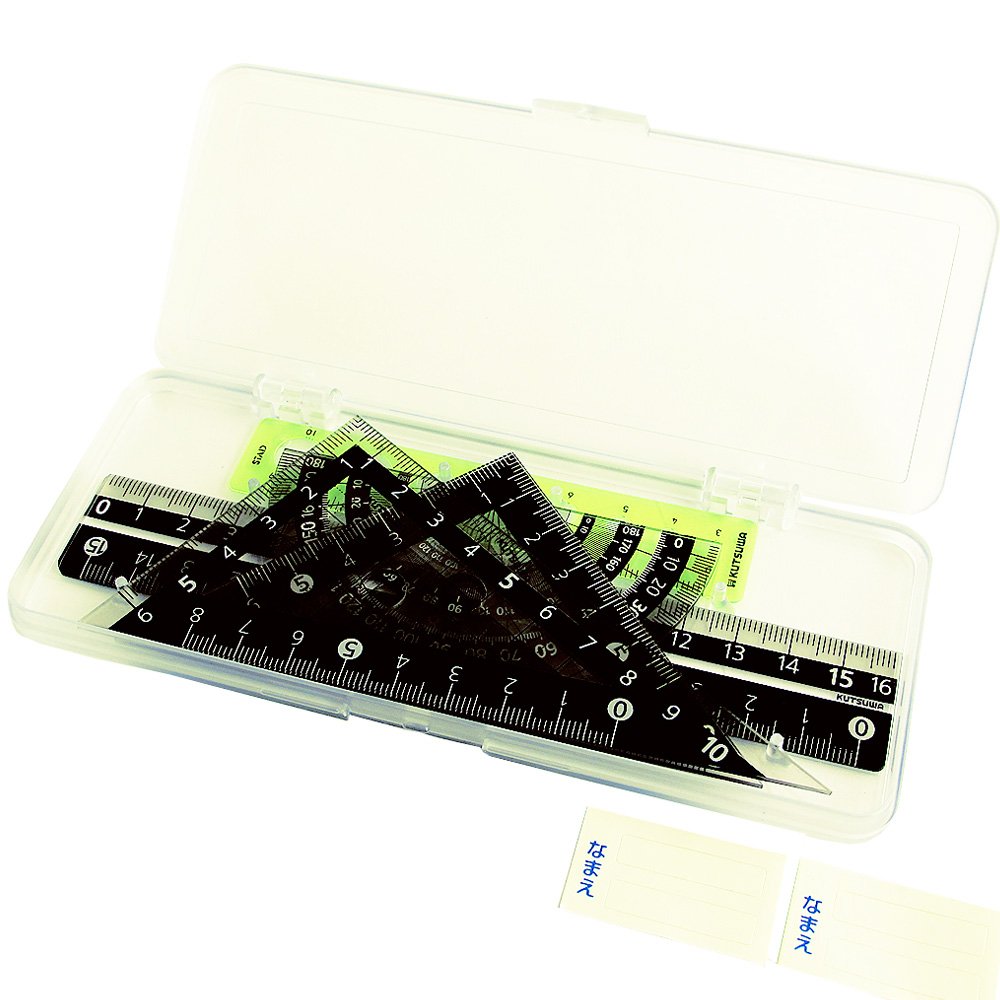 Kutsuwa KB031 STAD Ruler Set, Black