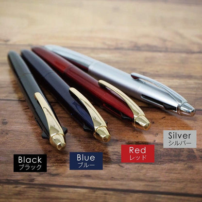 ZEBRA P-B3A12-S 3 Color Ballpoint Pen, Filare 3C, 0.03 inches (0.7 mm), Silver
