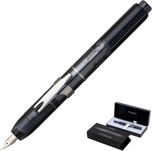 PLATINUM Fountain Pen, Curidus, Graphite Smoke, Fine Point, PKN-7000#7-2, main image