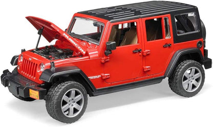 Bruder Toys - Recreational Realistic Jeep Wrangler Unlimited Rubicon with Openable Doors and Removeable Rear Seat (Color May Vary) - Ages 3+