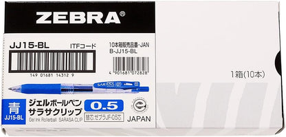 ZEBRA Sarasa Clip Pen 0.5 mm, Blue (JJ15-BL)
