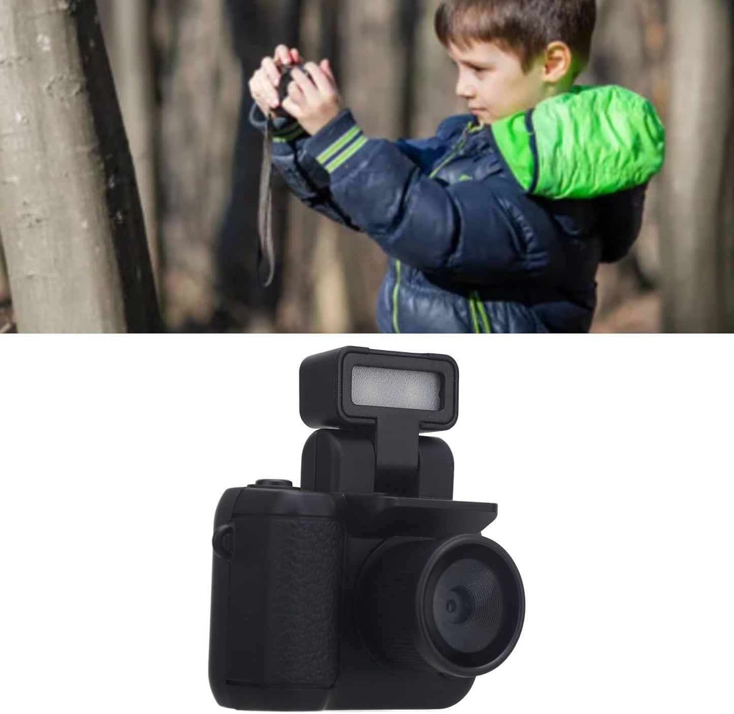 Culnflun Kids Camera Toy, 1080P HD Small Compact Digital Camera with Flashlight, 480mAh Battery, Christmas Birthday Gift