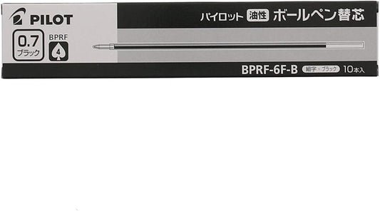 PILOT oil-based ballpoint pen core replacement fine print 0.7 black X10 BPRF-6F-B