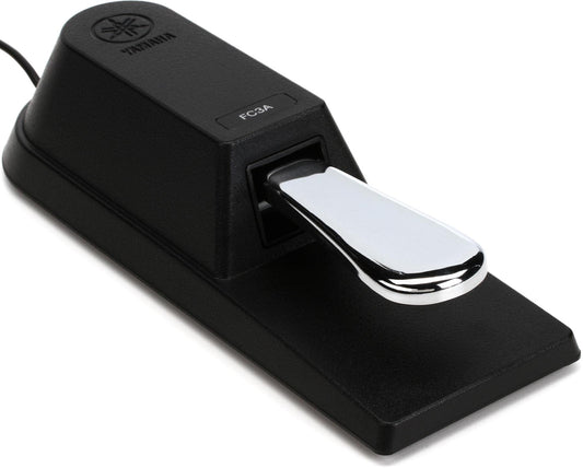 Yamaha Piano Style Sustain Foot Pedal with Half-Pedaling for Select Yamaha Arranger Keyboards, Synthesizers, Stage Pianos, Digital Pianos and Keyboards, 5-Foot Cable, 0.25-Inch Plug FC3A