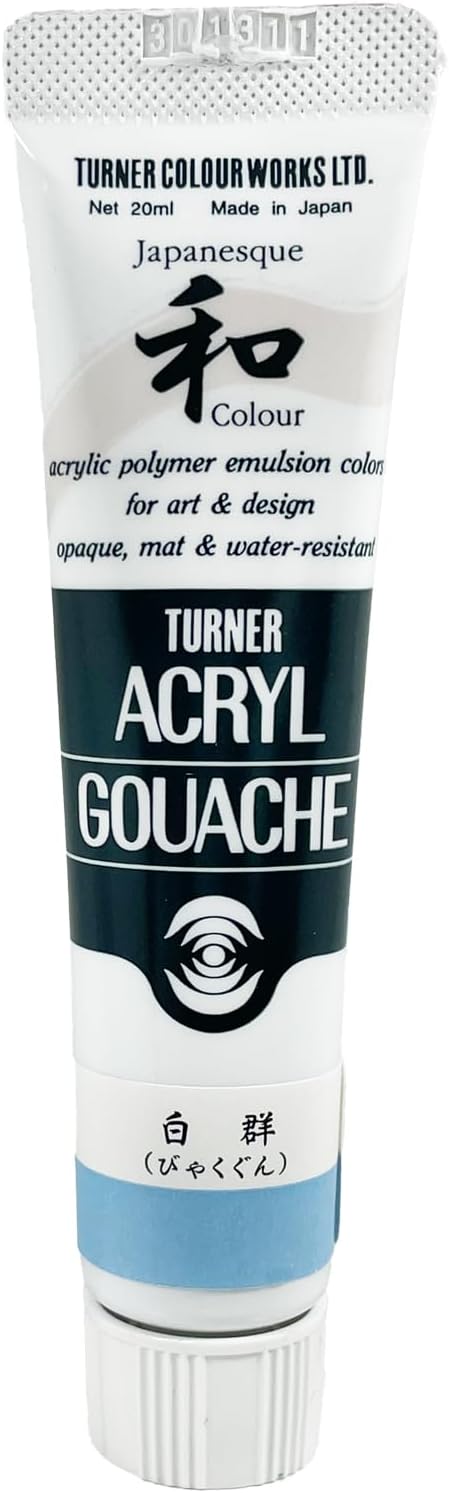Turner Colour Works Acryl Gouache Artist Acrylic Paint - Single 20 ml Tube - Japanesque Sky Blue