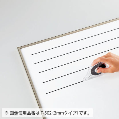 KOKUYO Whiteboard Tape, Width 2 mm 1/12 inch Borders Pulling Tape, Whiteboard Dry Erase Board Accessories, Striping Chart Graphic Grid Tape, Length 16m, Black, Japan Import (T-502)