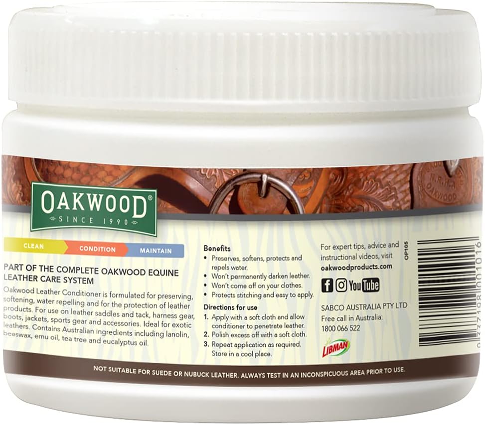 Oakwood Leather Conditioner (33.8 FL/OZ, 1L)