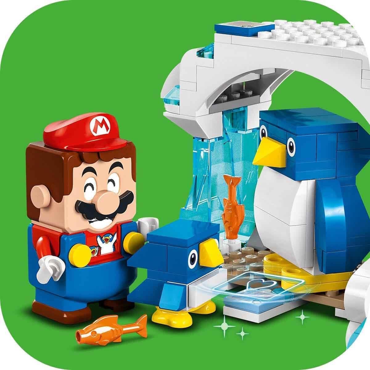 LEGO Super Mario Expansion Set: Penguin Family Snow Adventure with Goomba Figure and Penguin Interactive Toy, Gift for Boys, Girls, Gamers Ages 7 and Up 71430