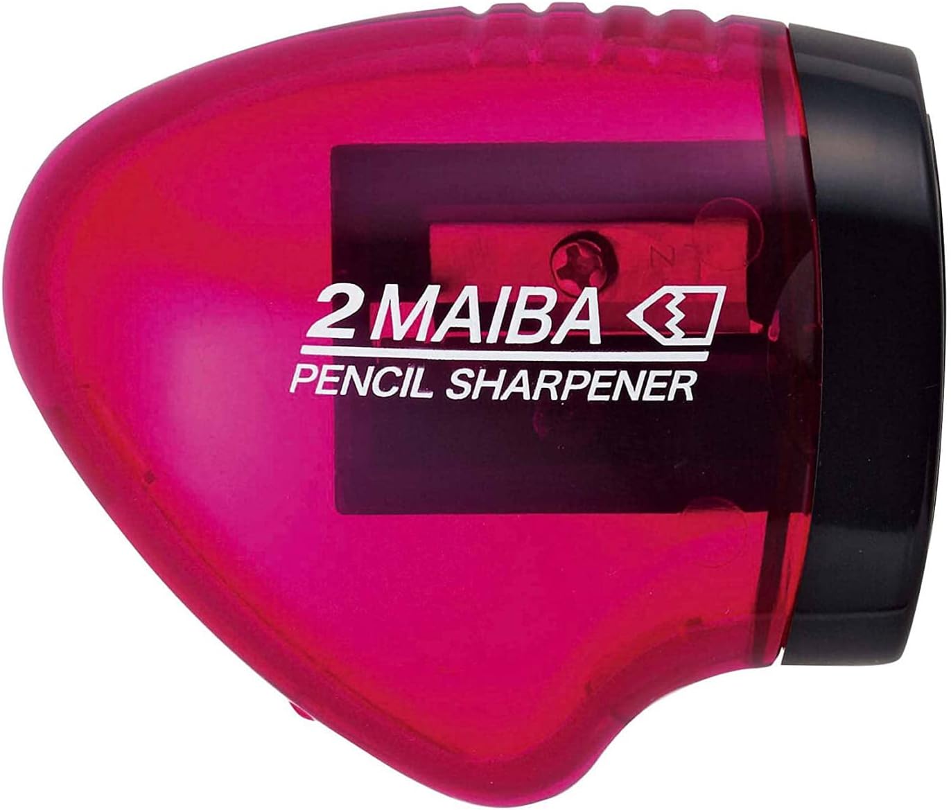 Kutsuwa STAD Dual Blade Pencil Sharpener, Transparent Pink (RS021PK)