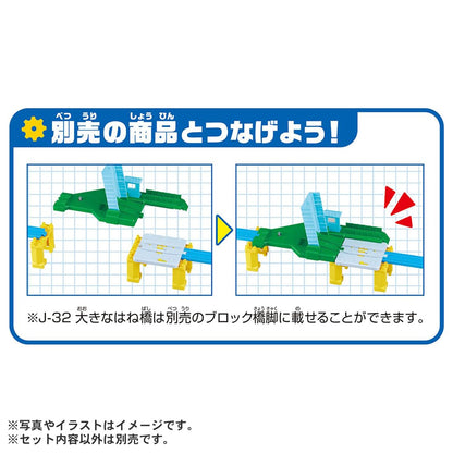 Takara Tomy (Plarail) J-32 Action Town: Large Swing Bridge Train Toy (For ages 3 and up)