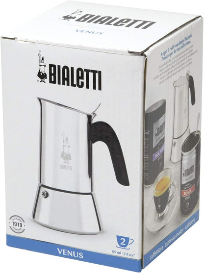 Bialetti Venus 2 Cup Stainless Steel Espresso Maker