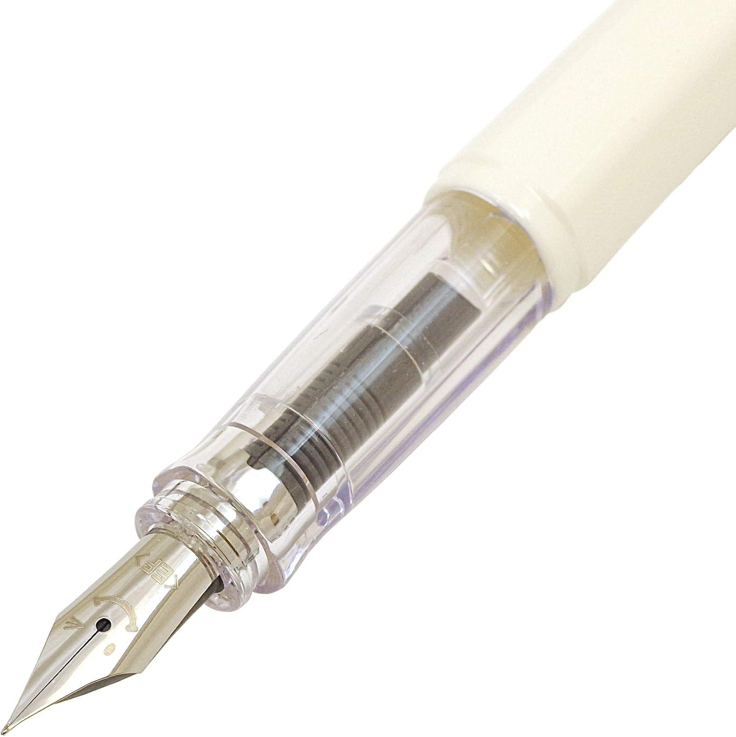 Pilot Fountain Pen JUE Rhino Soft Violet EF (extra fine) front view