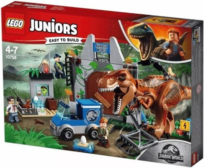 LEGO Juniors/4+ Jurassic World T. rex Breakout 10758 Building Kit (150 Pieces)