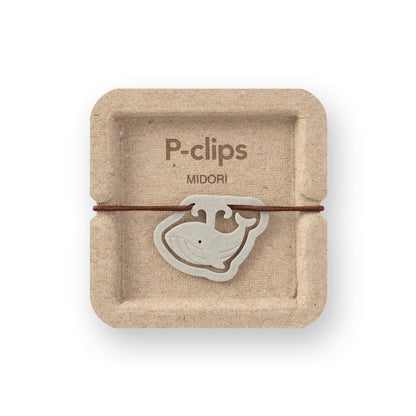 Midori 43402006 Clips, Whale Pattern