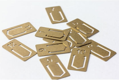 Midori Brass Clip Number (43080006)