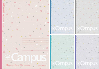 KOKUYO Composition Notebooks, 5 Pack Campus Semi-B5 Comp Book with Dot A 7mm Ruled, 30 Sheets, School Lined Notebook in Shear Stone, Journal Notebook for Women Work Study Note Taking(NO-GS3CWAT-L1X5)
