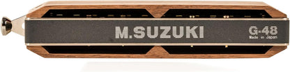 Suzuki G-48W-C Gregoire Maret Signature Harmonica, Wood Cover