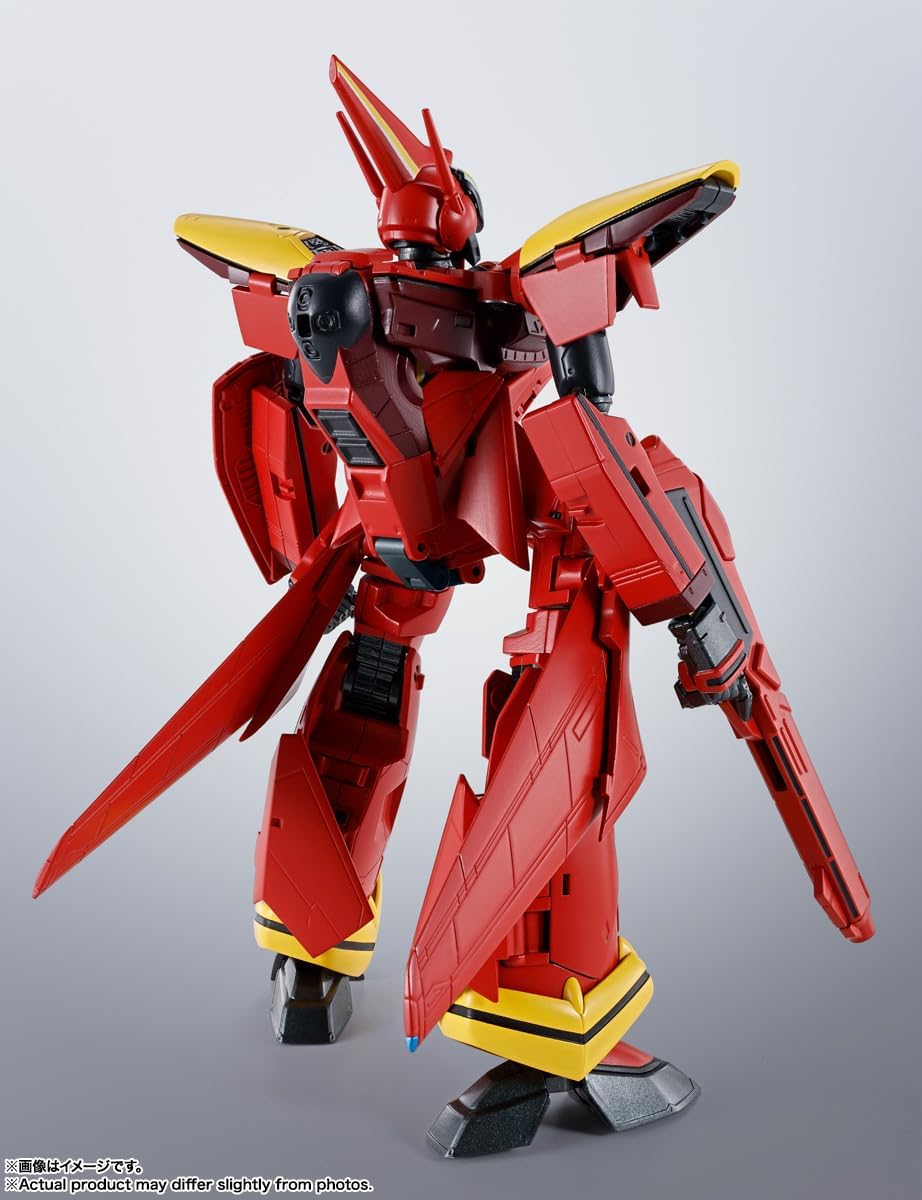 TAMASHII NATIONS - Macross 7 - VF-19 Custom Fire Valkyrie, Bandai Spirits Hi-Metal R Figure
