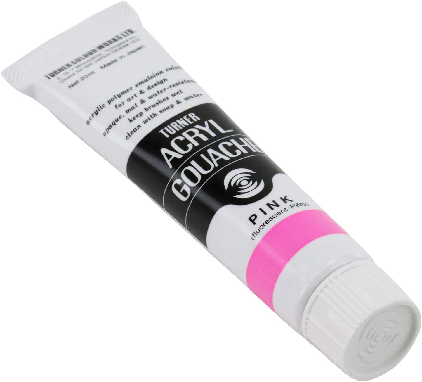 Turner Colour Works Acryl Gouache Artist Acrylic Paint - Single 20 ml Tube - Pink