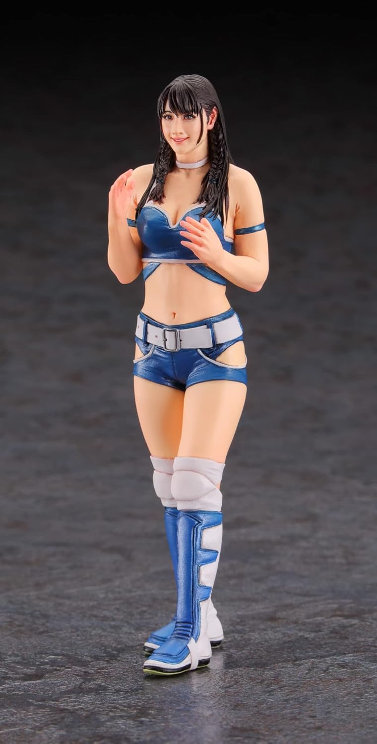 Hasegawa SP557 1/12 Real Figure Collection No. 30 Girls Wrestler Unpainted Resin Kit