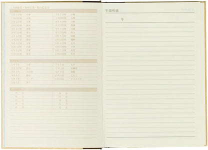 DESIGNPHIL Midori 12107001 Diary for 5 Year Consecutive Use, Western Style