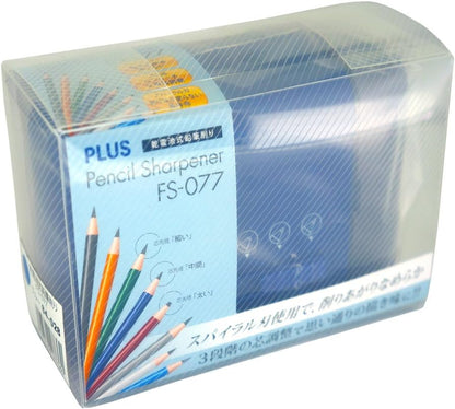 Plus battery-operated pencil sharpener Blue 84-028