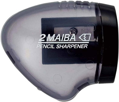 Kutsuwa STAD Dual Blade Pencil Sharpener, Transparent Black (RS021BK)