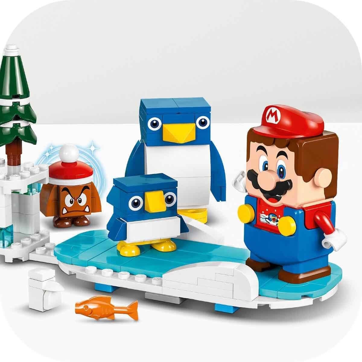 LEGO Super Mario Expansion Set: Penguin Family Snow Adventure with Goomba Figure and Penguin Interactive Toy, Gift for Boys, Girls, Gamers Ages 7 and Up 71430