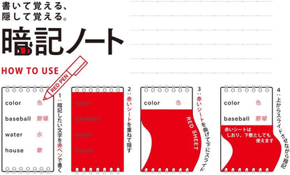 DESIGNPHIL Midori 15053006 Memorization Notebook, B6 Transformation