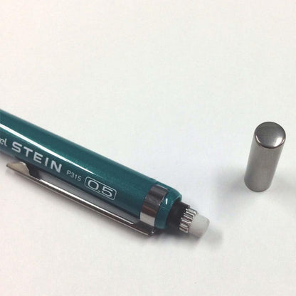 Pentel P315-MD Stein Mechanical Pencils, Metallic Green Shaft, Set of 10