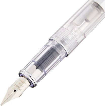 PILOT Prera Iro-Ai Calligraphy-Nib Fountain Pen, Transparent Red Body (FPRN-350R-TRCM)