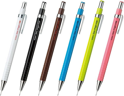ZEBRA B-MAS53-W Mechanical Pencils, Color Flight 0.3, White, 10 Pieces