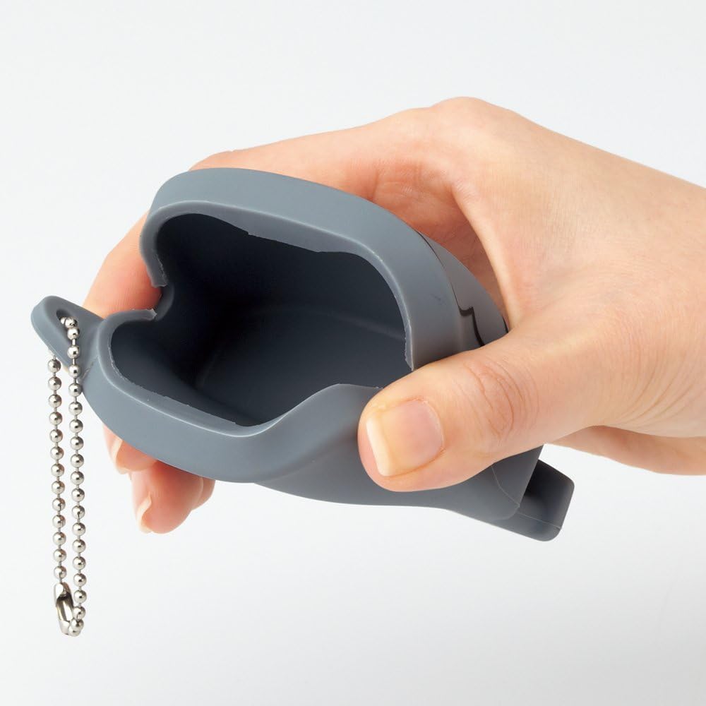 LIHIT LAB PuniLabo Cell Phone Stand w/ Earphone Holder, 3.1" ?�" 1.2", Black Cat (A7713-3)