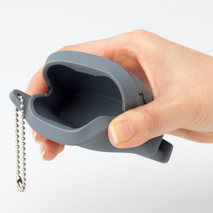 LIHIT LAB PuniLabo Cell Phone Stand w/ Earphone Holder, 3.1" ?�" 1.2", Black Cat (A7713-3)